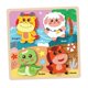thumbnail image 4 of Rompecabezas de animales de madera, juguete de desarrollo con 4 patrones de animales, reconocimiento de animales. Oveja, 4 of 9