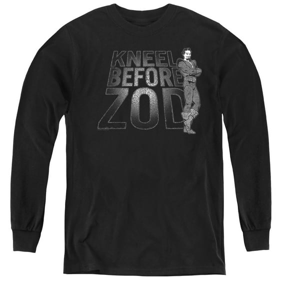 Dc - Kneel Zod - Youth Long Sleeve Shirt - Small