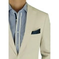 thumbnail image 2 of Mens Beige Stripe Trim Fit Blazer DTI DARYA TRADING BB, 2 of 5