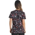 thumbnail image 3 of Dickies EDS Scrubs Top For Women V-Neck Print DK876, 3 of 7