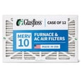 thumbnail image 6 of 12 Pack of 12x24x2 MERV 10 Pleated 2" Inch Air Filters by Glasfloss. Actual Size: 11-3/8 x 23-3/8 x 1-3/4, 6 of 10