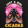 thumbnail image 3 of CafePress - Cicadas Just A Girl Who Loves Cicadas Entomology - Women's Short Sleeve Print T-Shirt and Pants Dark Cotton Pajama Set, 3 of 7