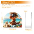 thumbnail image 3 of Dinosaur and Beach Sands Napkin Holder for Table Clear Napkin Stand Paper Holder Acrylic Organizer Dispenser Napkins for Dinner Kitchen Restaurant Room, 3 of 8