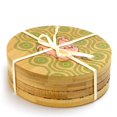 thumbnail image 1 of Urban Market 122886.04 Bamboo Coaster Set with Decorative Farm Animals - 4 Piece, 1 of 1