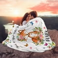 thumbnail image 5 of Cute Fox Blanket Just A Girl Who Loves Fox Flannel Throw Blankets Bed Bedding Couch Decor Gifts for Kids Boys Girls Toddler Adults 60"x50", 5 of 6