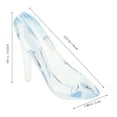 thumbnail image 3 of Beautiful Sky-blue Plastic Princess Slipper Ornament for Decoration Perfect for Rooms Tables and, 3 of 10