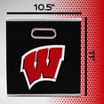 thumbnail image 2 of NCAA WISCONSIN STORAGE BIN -Made to Fit Storage Bin Shelf Organizers - 10.5" x 10.5" - NCAAlege Officially Licensed, 2 of 8