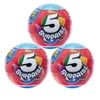 5 Surprise Blue Mystery Capsule NEW Collectible Toy (3 Pack) by ZURU Series 1