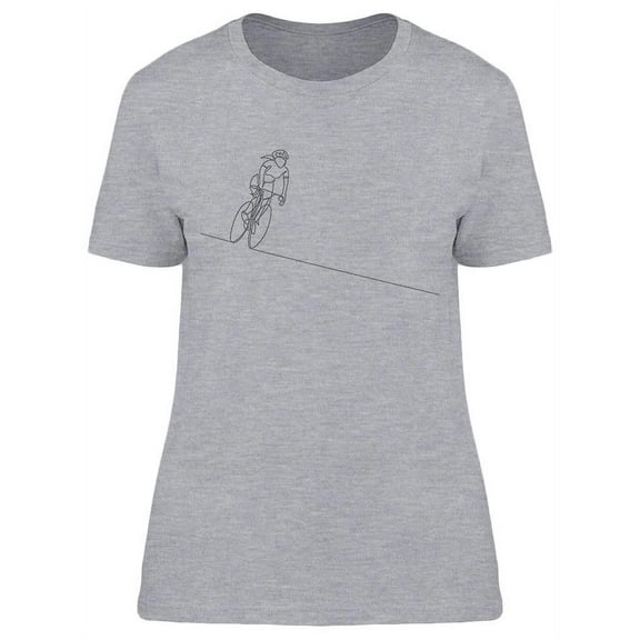 Female Bicycle Racer T-Shirt Women -Image by Shutterstock, Female Large