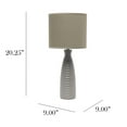 thumbnail image 4 of Simple Designs Alsace Bottle Table Lamp, Taupe, 4 of 4
