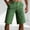 Green, variant on Eltusu Men's Golf Shorts, Straight Legs Knee Length Elastic Waisband Cotton Summer Dress Shorts Khaki Size L