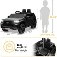 thumbnail image 2 of UBesGoo Licensed Chevrolet Tahoe 12V Kids Ride on Car, Battery Powered Electric Ride on Car Toys with Remote Control, Light, Black, 2 of 11