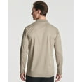 thumbnail image 3 of 3 Pack Men's Dry-Fit Long-Sleeve Active Polo Shirt - Casual Performance Golf Quick Dry (Available In Big & Tall), 3 of 6