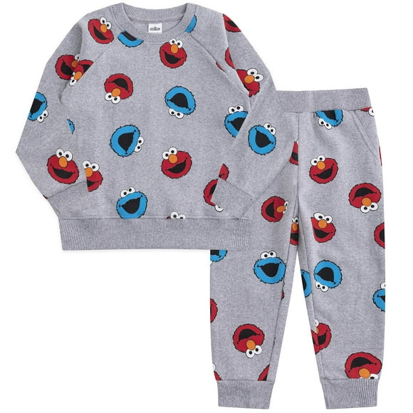 Conjunto de Manga Larga para Niños de Plaza Sésamo con Elmo y Coco