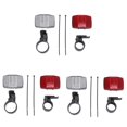 thumbnail image 1 of 3 Pair Cycle Bicycle Bike Light Reflector Rear Front for Handlebar & Saddle Bar,3 Pair x Bike Light reflectors,red&silver, 1 of 8
