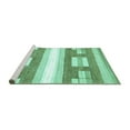 thumbnail image 2 of Ahgly Company Machine Washable Indoor Rectangle Solid Turquoise Blue Modern Area Rugs, 7' x 9', 2 of 4