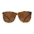 thumbnail image 2 of Polarized Womens 90s Designer Sport Horn Rim Sunglasses Tortoise Brown, 2 of 4