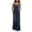 *Navy, variant on VBVC Women's Ruffle Hem Wide Leg Overalls , Adjustable Strap Sleeveless Jumpsuit For Women , Ladies' Casual Baggy Romper with Pockets,Army Green,S-3XL