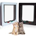 Smart Pet Door 4 Way Locking Security Lock ABS Plastic Dog Cat Flap