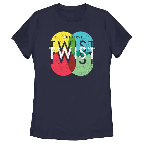 Women's Twister But First Twist Graphic T-Shirt