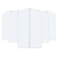 thumbnail image 2 of 24"x40" Hanging Garment Bags for Closet Storage Gusseted Clear Dress Bag for Clothes, Gowns, Coats, Suits, 5 Packs, 2 of 8