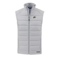 thumbnail image 2 of Men's Cutter & Buck Gray UTEP Miners Evoke Hybrid Eco Softshell Recycled Full-Zip Vest, 2 of 3
