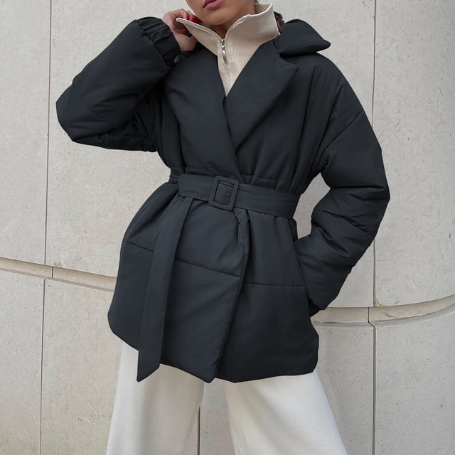 Parkas de manga larga para mujer, de algodón, con tirantes, capucha, cuello apilado, sudadera con flecos, blusa para mujer