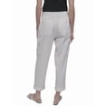 thumbnail image 2 of DKNY womens  Midrise Relaxed Cargo Pant With Elasticated Waistband, s, White, 2 of 3