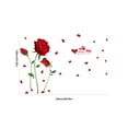 thumbnail image 2 of jesticaly Rose Wall Sticker Removable Replacement Self-adhesive Bedroom Hotel Decal, 2 of 6