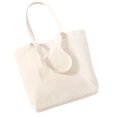 thumbnail image 1 of Westford Mill - Bolsa para la compra estilo tote de algodón orgánico (16 Litros) (Beige), 1 of 1