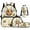 Cute Bee, variant on Pzuqiu Cute Bee School Backpack for Girls Kids Backpacks for Girls Backpack Lunch Box with Pencil Bag Water Bottle Holder, 17 Inch Travel Daypack Camping School Bag 4pcs