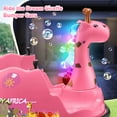 thumbnail image 6 of Funcid 12V Electric Giraffe Bumper Car for Toddler, Baby Bumper Car with Remote Control, Kids Ride on Toy for Boys Girls 2+, 360° Spin, LED Lights, Music, Pink, 6 of 11