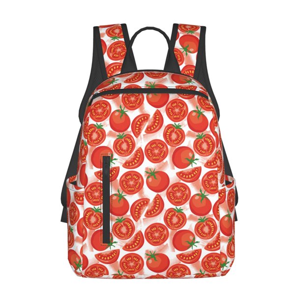 Disketp Tomatoes Mochila Ligera e Impermeable, Mochila de Día Resistente para Viajes, Senderismo y Uso Diario para Hombre y Mujer