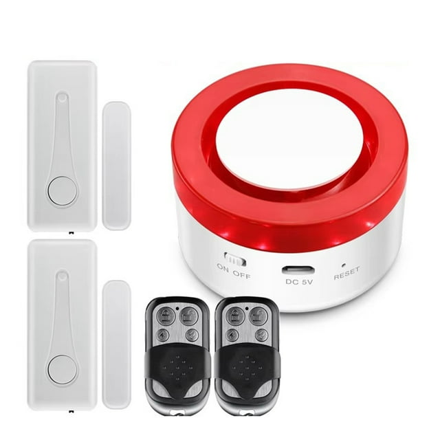 Kit de de Alarma de Seguridad para el Hogar Inteligente Tuya con WiFi, Alarma Antirrobo Inalámbrica, Sensor de Movimiento para Puertas y Ventanas.