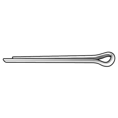 Hodell Natco CTRP0130250OZ Cotter Pin Zinc Plate 1/8" x 2-1/2" Pack of 100 