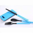thumbnail image 3 of STARLIGHT- Portable Fold Tableware Three-Piece Suit With Storage Box Chopstick Fork Spoon, 3 of 5