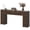 Brown, variant on VVFLU 63 Inch Console Table with 2 Drawers, Fluted Entryway Tables with Storage, Sofa Table Behind The Couch, Hallway Tables, Mid-Century Modern Foyer Table for Entryway, Hallway, Living Room, Oak