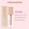 thumbnail image 2 of Lápiz labial para mujer, tinte labial, brillo labial, hidratante natural, brillo labial fino y brillante, brillo labial ligero, brillo labial con efecto espejo, brillo labial, esmalte labial., 2 of 4