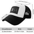 thumbnail image 6 of Havanese Dog Heartbeat Breathable Mesh Baseball Cap Adjustable Lightweight Trucker Hat Black, 6 of 7