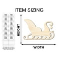 thumbnail image 2 of Unfinished Wood Winter Sleigh Shape - Craft - up to 46" 5" / 1/2", 2 of 5