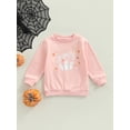 thumbnail image 2 of Douhoow Toddler Baby Halloween Pullover Autumn Casual Ghost Printed Long Sleeve Sweatshirt, 2 of 8