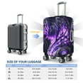 thumbnail image 4 of Hirioo Purple Pattern White Tiger for Elasticity Suitcase Cover (No luggage Included) Durable Luggage Protector Fits 18-32 Inch Luggage-Medium, 4 of 7
