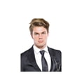 thumbnail image 6 of Men 3pc European Vested Suit WESSI by J.VALINTIN Extra Slim Fit JV28 black gray, 6 of 10
