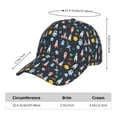 thumbnail image 2 of Fotbe Rocket Space Gorro Clásico de Béisbol, Gorra Ajustable con Broche Snapback, Gorro de Exterior de Algodón Suave, 2 of 6