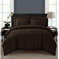 thumbnail image 3 of VCNY Home Lincoln 7-Piece Taupe/Chocolate Solid Color Reversible Bed in a Bag, Queen, 3 of 9