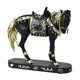 thumbnail image 5 of Estatua de caballo decorativa de resina, escultura de caballo, regalo, obra de arte, exhibición creativa, figura. Negro, 5 of 9