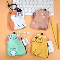 thumbnail image 2 of Cartoon Coin Purse Cute Cat Dog Frog Kapybara Wallet Fashion Zipper Mini Data Cable Storage Bag Student Backpack Hanging Bag, 2 of 4