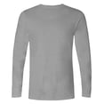 thumbnail image 5 of Mens Long Sleeve T Shirt Solid Color Crewneck Basic Tee Soft Polyester Cotton Blend Wrinkle Resistant Casual, 5 of 5