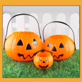 thumbnail image 7 of Halloween Decorations, Alloween Decoration Foldable and Detachable Two and a Half Bucket Large, Medium and Small Pp Candy Bag Bucket, plastic, Orange, 7 of 7
