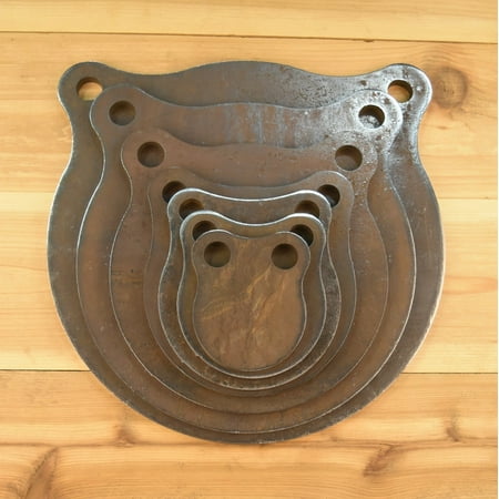 AR500 3/8 Steel Shooting Targets 3"-12" Gong Bundle Set of 7 Plates